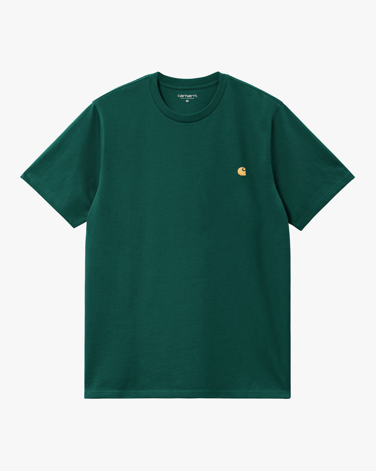 Carhartt WIP S/S Chase Tee - Chervil / Gold