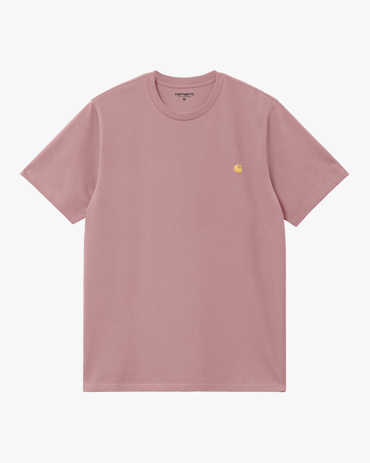 Carhartt WIP S/S Chase Tee - Glassy Pink / Gold