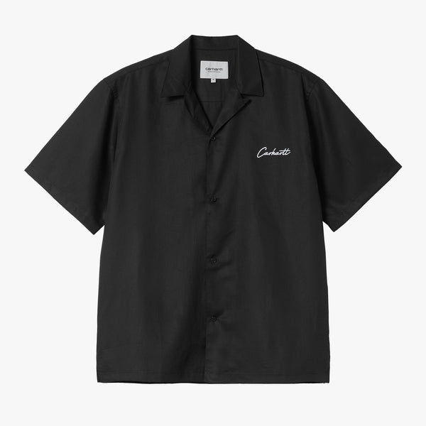 Carhartt WIP Delray Shirt - Black / White | Carhartt WIP Shirts | JEANSTORE