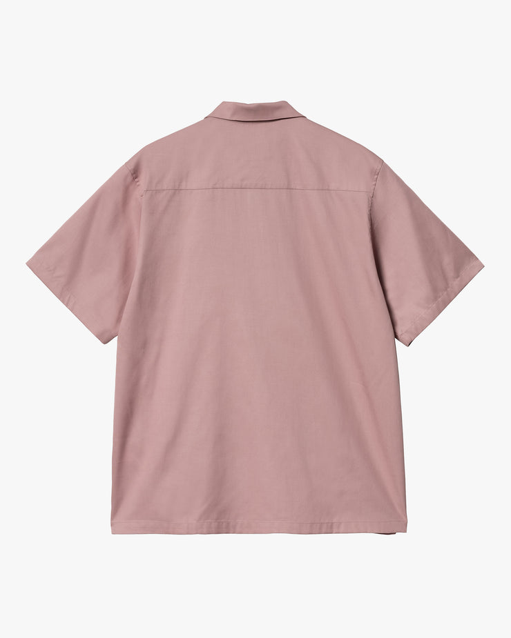 Carhartt WIP Delray Shirt - Glassy Pink / Black