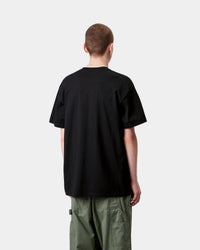 Carhartt WIP S/S Pocket Heart Tee - Black | Carhartt WIP T Shirts | JEANSTORE