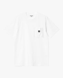 Carhartt WIP S/S Pocket Heart Tee - White / Black