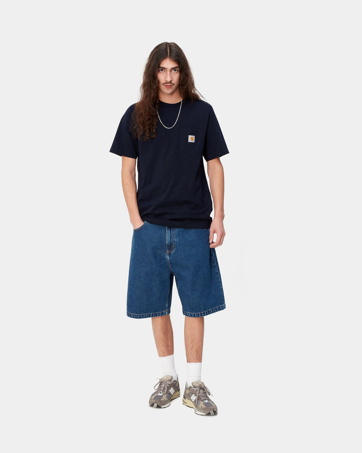 Carhartt WIP Pocket Tee - Dark Navy | Carhartt WIP T Shirts | JEANSTORE