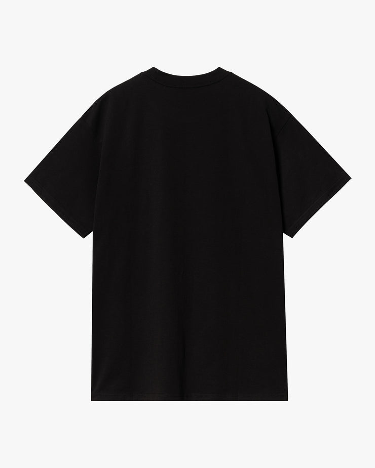 Carhartt WIP S/S Script Embroidery Tee - Black / White