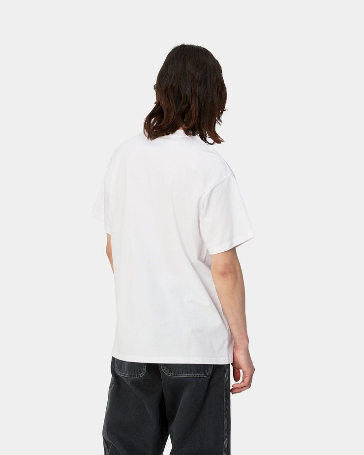 Carhartt WIP S/S Script Embroidery Tee - White / Black