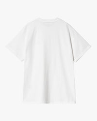 Carhartt WIP S/S Script Embroidery Tee - White / Black | Carhartt WIP T Shirts | JEANSTORE