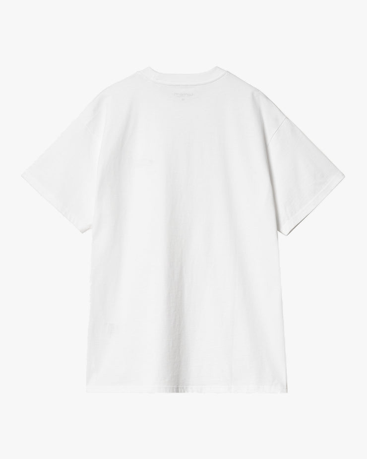 Carhartt WIP S/S Script Embroidery Tee - White / Black