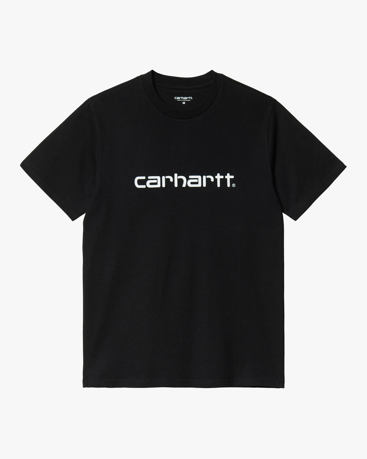 Carhartt WIP S/S Script Tee - Black / White | Carhartt WIP T Shirts | JEANSTORE