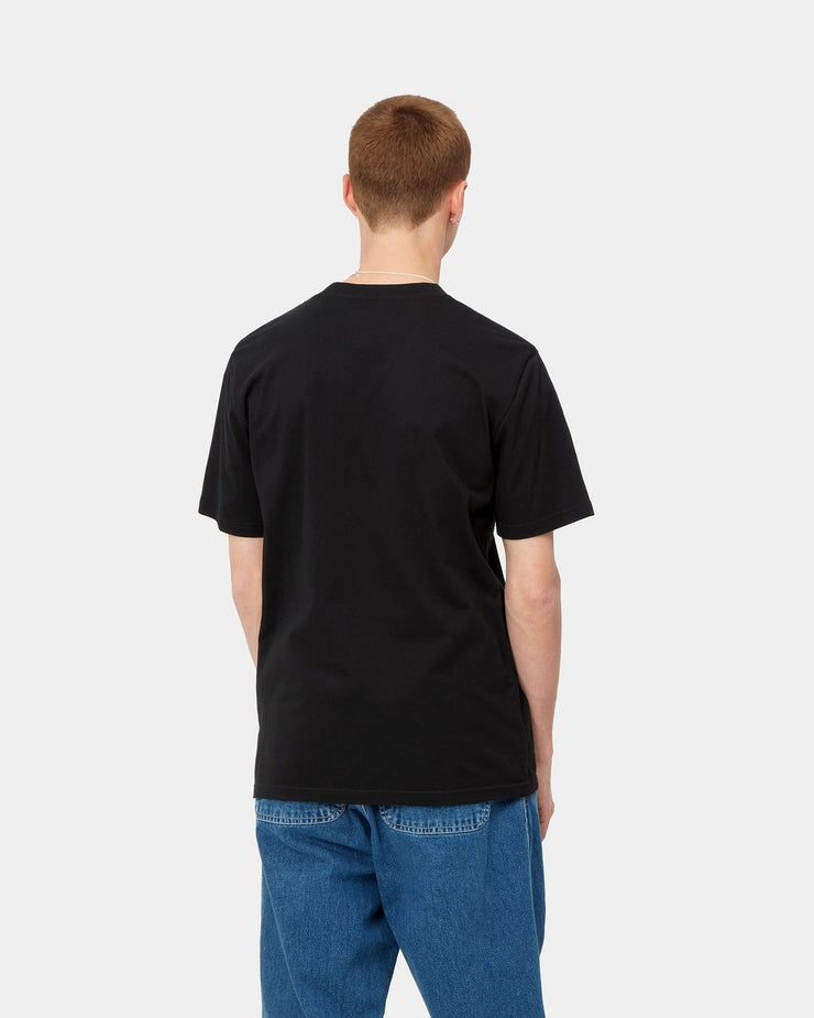 Carhartt WIP S/S Script Tee - Black / White | Carhartt WIP T Shirts | JEANSTORE