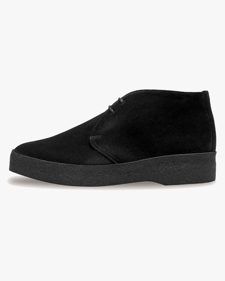 Sanders Hi-Top Chukka Boot - Black Suede | Sanders Boots | JEANSTORE