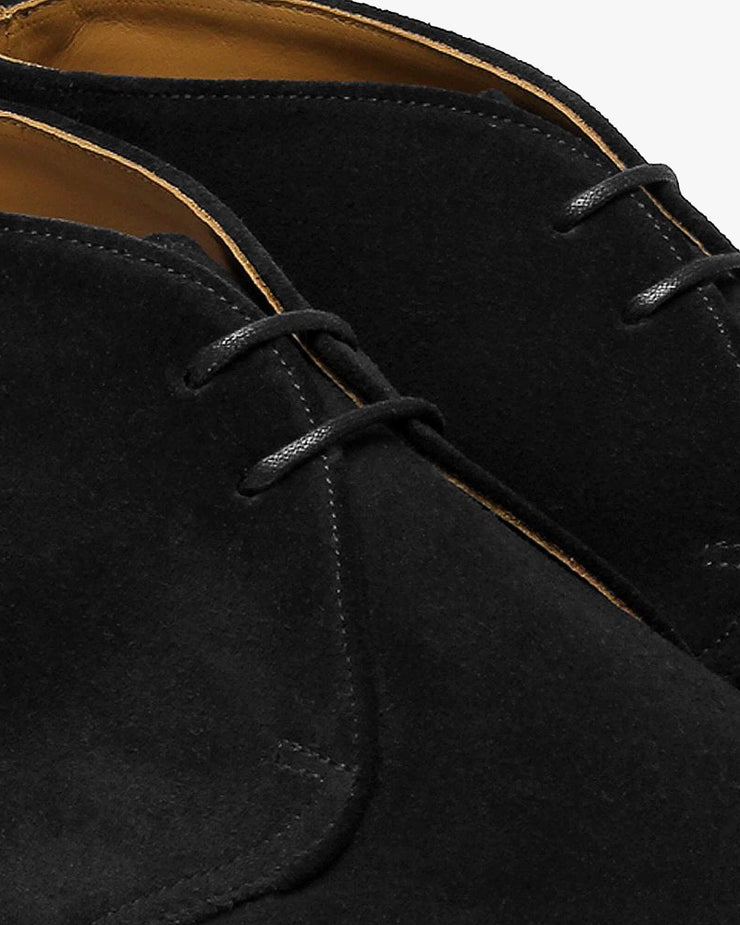 Sanders Hi-Top Chukka Boot - Black Suede | Sanders Boots | JEANSTORE