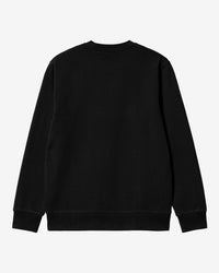 Carhartt WIP Script Embroidery Sweat - Black / White | Carhartt WIP Sweaters & Knitwear | JEANSTORE