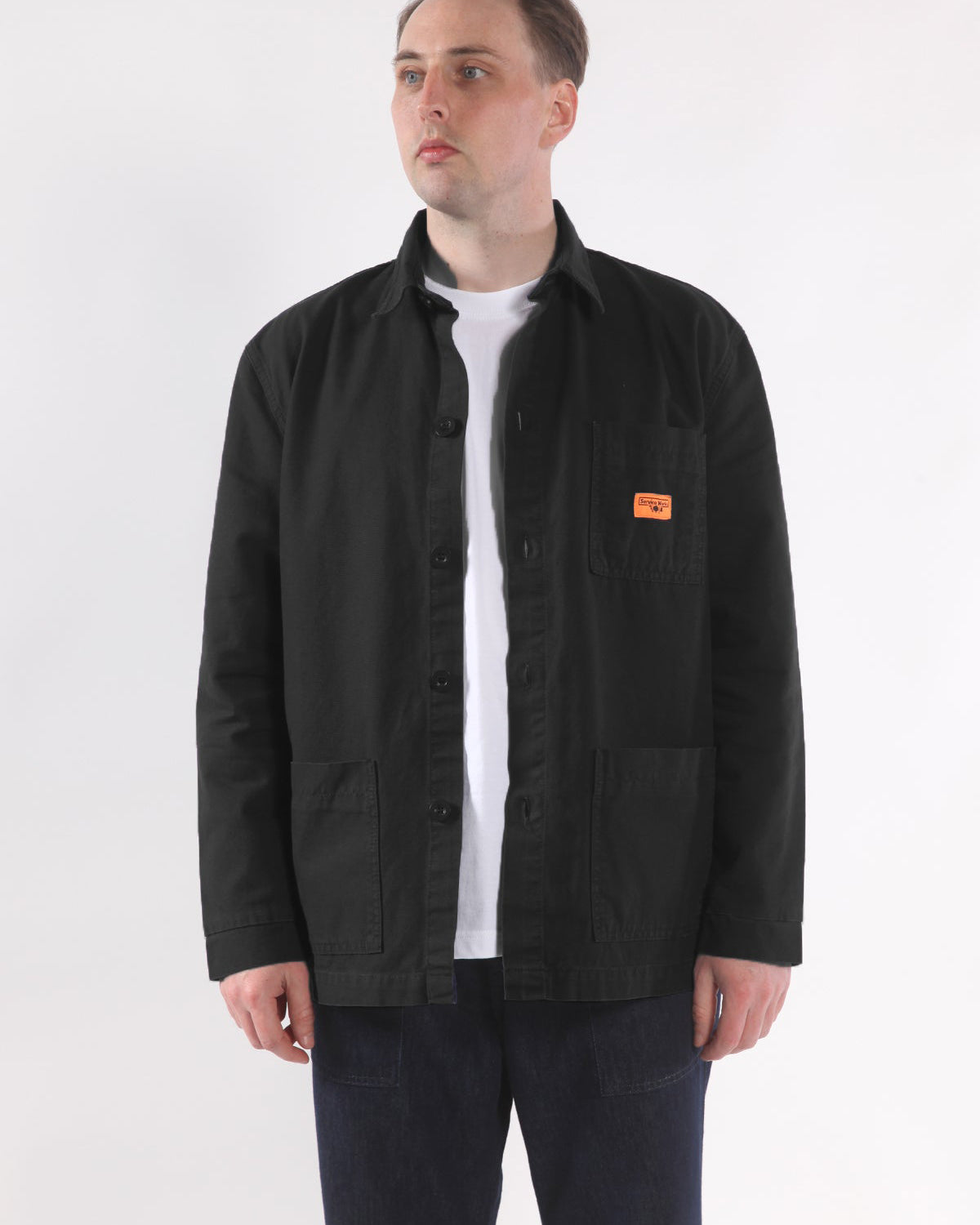Service Works Classic Canvas Chore Shirt - Black | Service Works Jackets & Coats | JEANSTORE