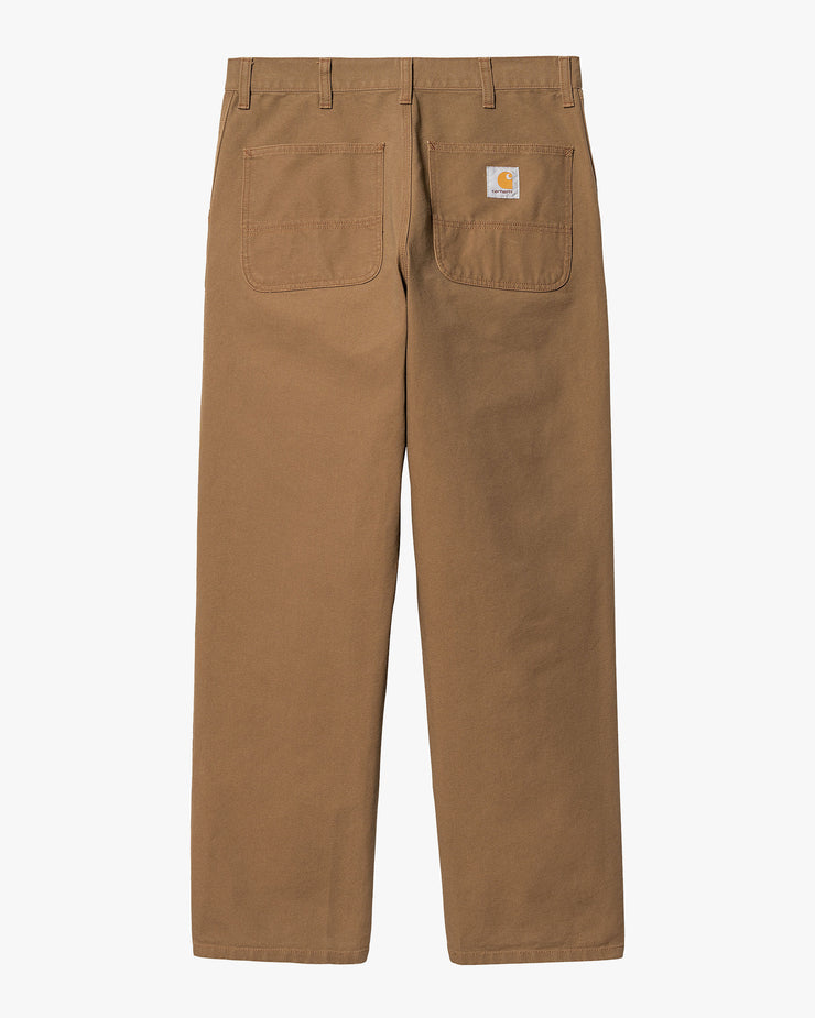 Carhartt WIP Simple Pant Loose Fit Canvas Trousers - Hamilton Brown Rinsed