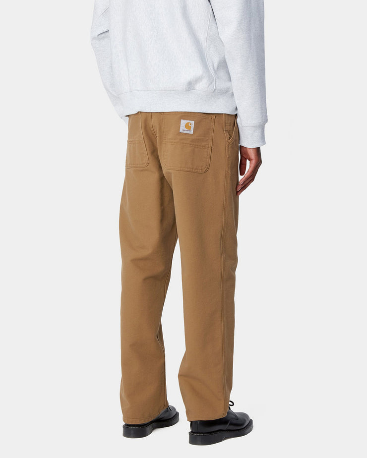 Carhartt WIP Simple Pant Loose Fit Canvas Trousers - Hamilton Brown Rinsed