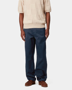 Carhartt WIP Simple Pant Loose Fit Trousers - Ink Rinsed