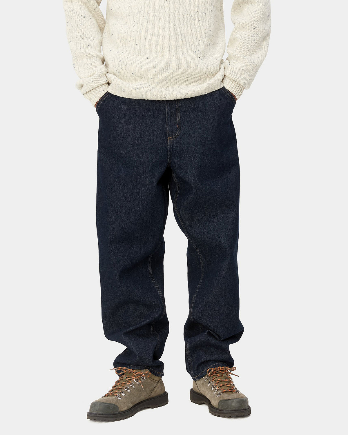 Carhartt WIP Single Knee Pant Relaxed Fit Mens Jeans - Blue Rinsed | Carhartt WIP Jeans | JEANSTORE