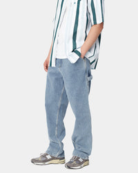 Carhartt WIP Single Knee Pant Relaxed Fit Mens Jeans - Blue Stone Bleached | Carhartt WIP Jeans | JEANSTORE