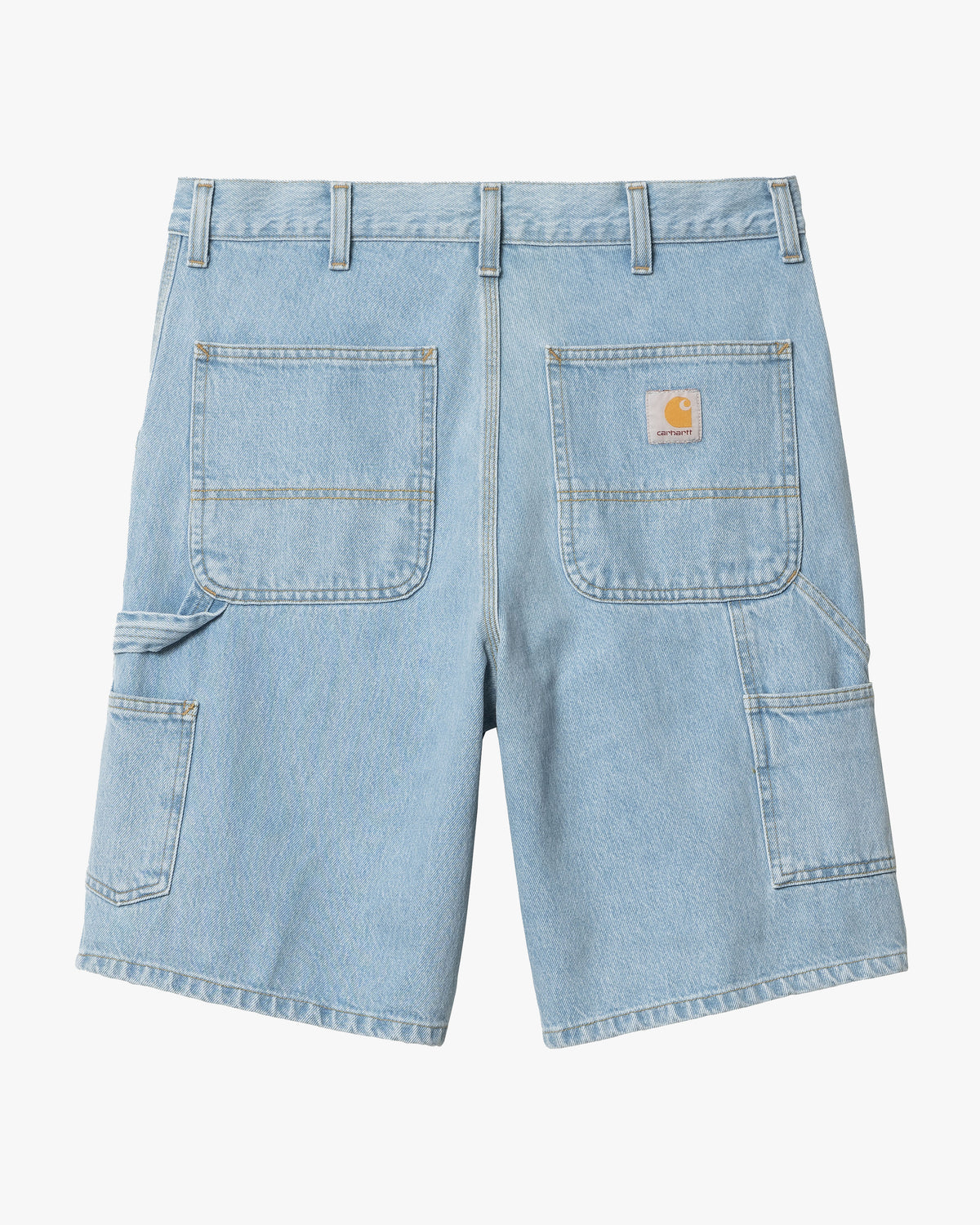 Carhartt WIP Single Knee Shorts - Blue Heavy Stone Bleached | Carhartt WIP Shorts | JEANSTORE