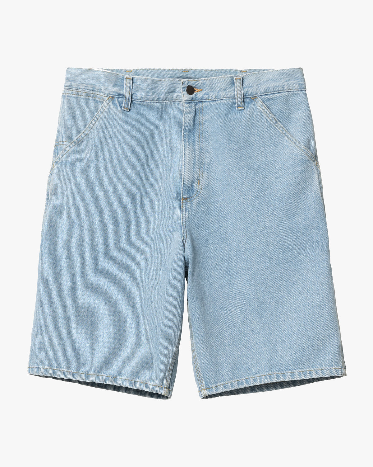 Carhartt WIP Single Knee Shorts - Blue Heavy Stone Bleached | Carhartt WIP Shorts | JEANSTORE