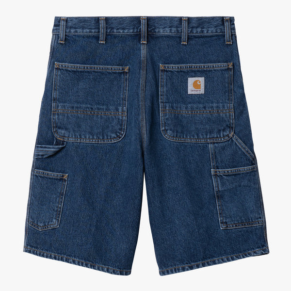 Carhartt WIP Single Knee Shorts - Blue Stone Washed | Carhartt WIP Shorts | JEANSTORE