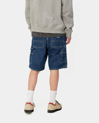 Carhartt WIP Single Knee Shorts - Blue Stone Washed | Carhartt WIP Shorts | JEANSTORE
