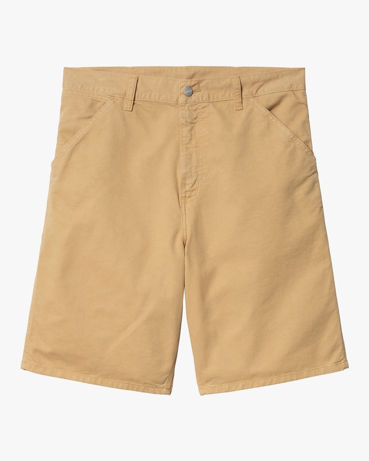 Carhartt WIP Single Knee Shorts - Bourbon Garment Dyed