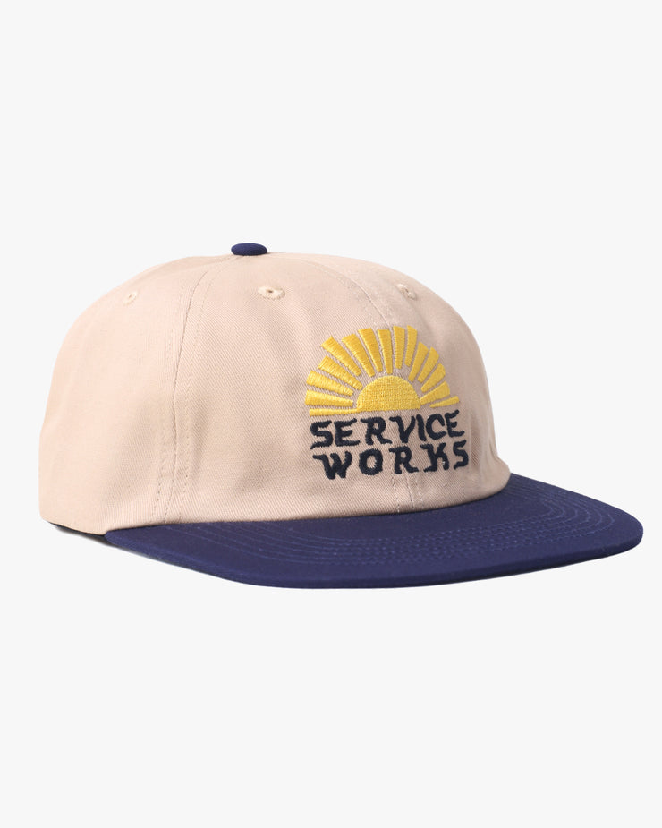 Service Works Sunny Side Up Cap - Off White / Navy