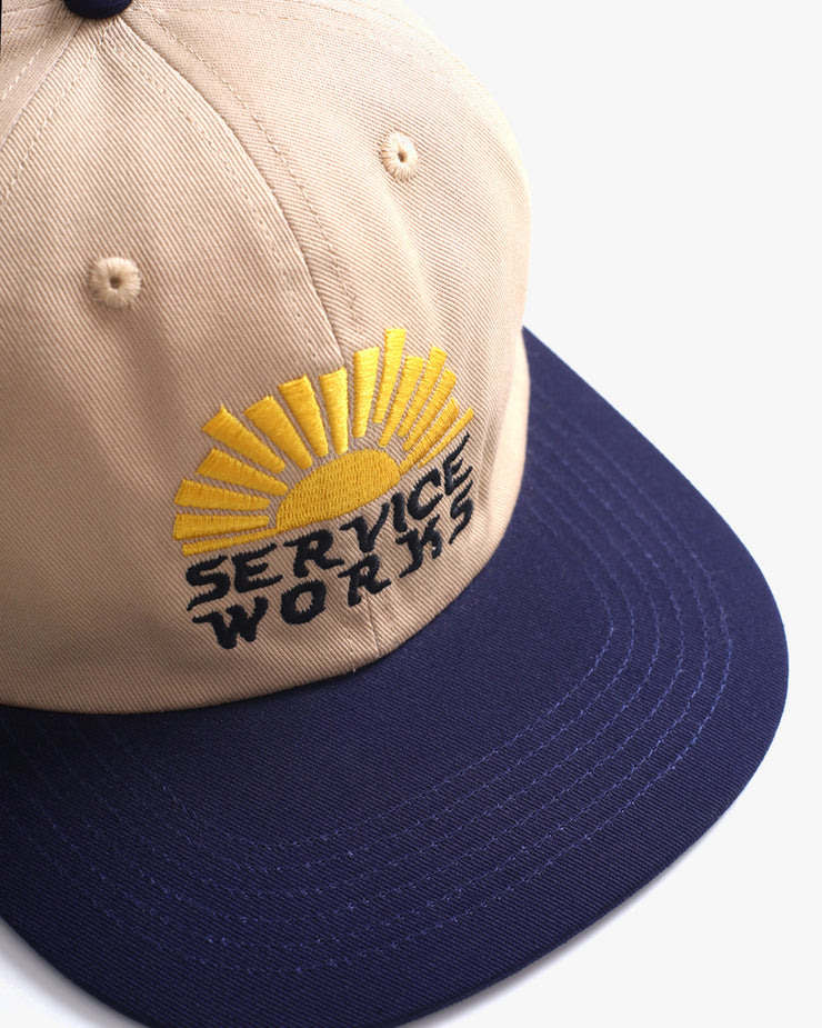 Service Works Sunny Side Up Cap - Off White / Navy
