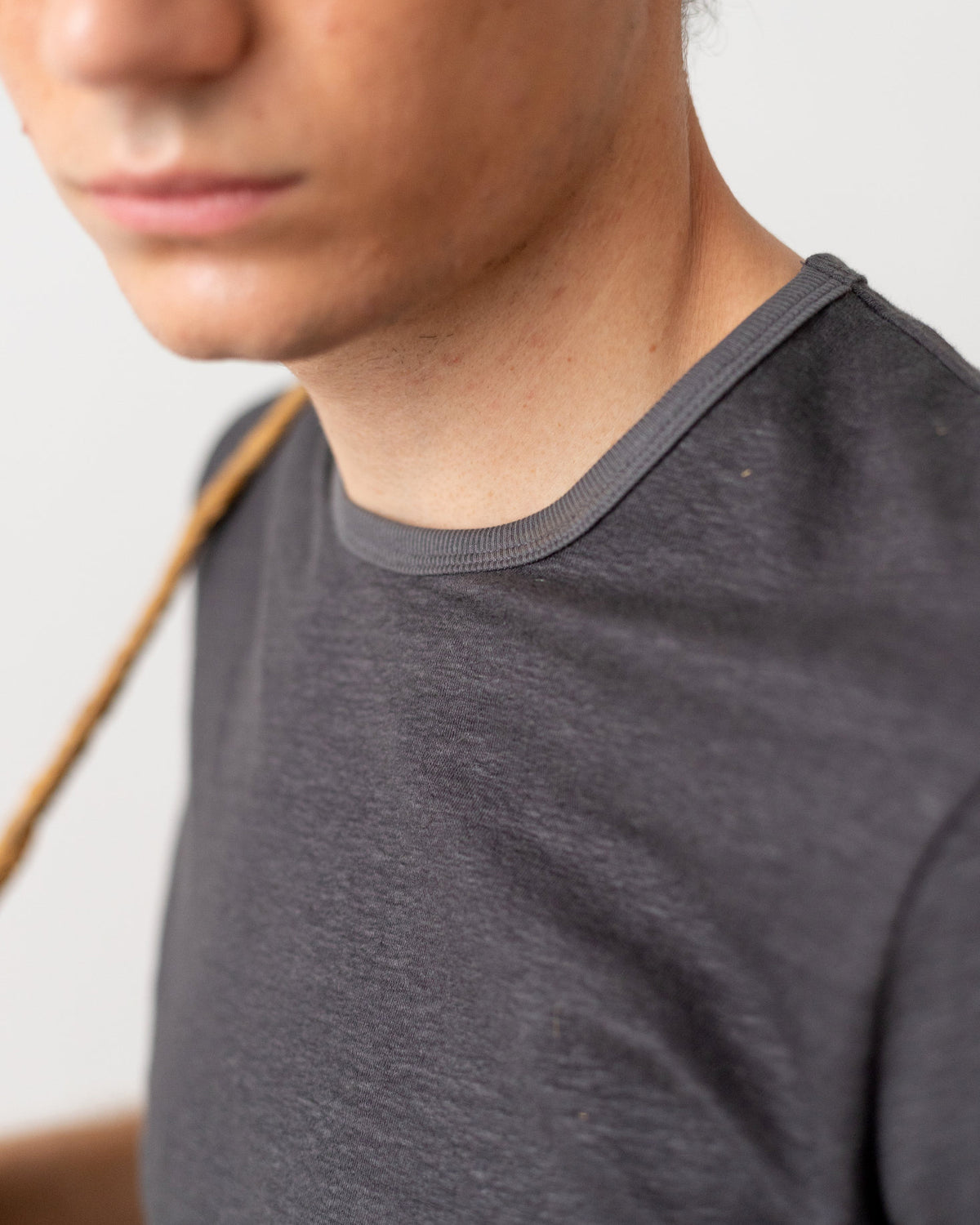 TA-CT Kern Linen T Shirt - Anthracite | TA-CT T Shirts | JEANSTORE