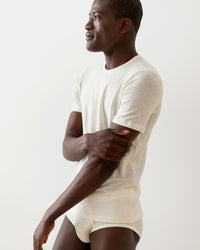 TA-CT Kern Linen T Shirt - Off White | TA-CT T Shirts | JEANSTORE