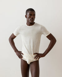 TA-CT Kern Linen T Shirt - Off White | TA-CT T Shirts | JEANSTORE