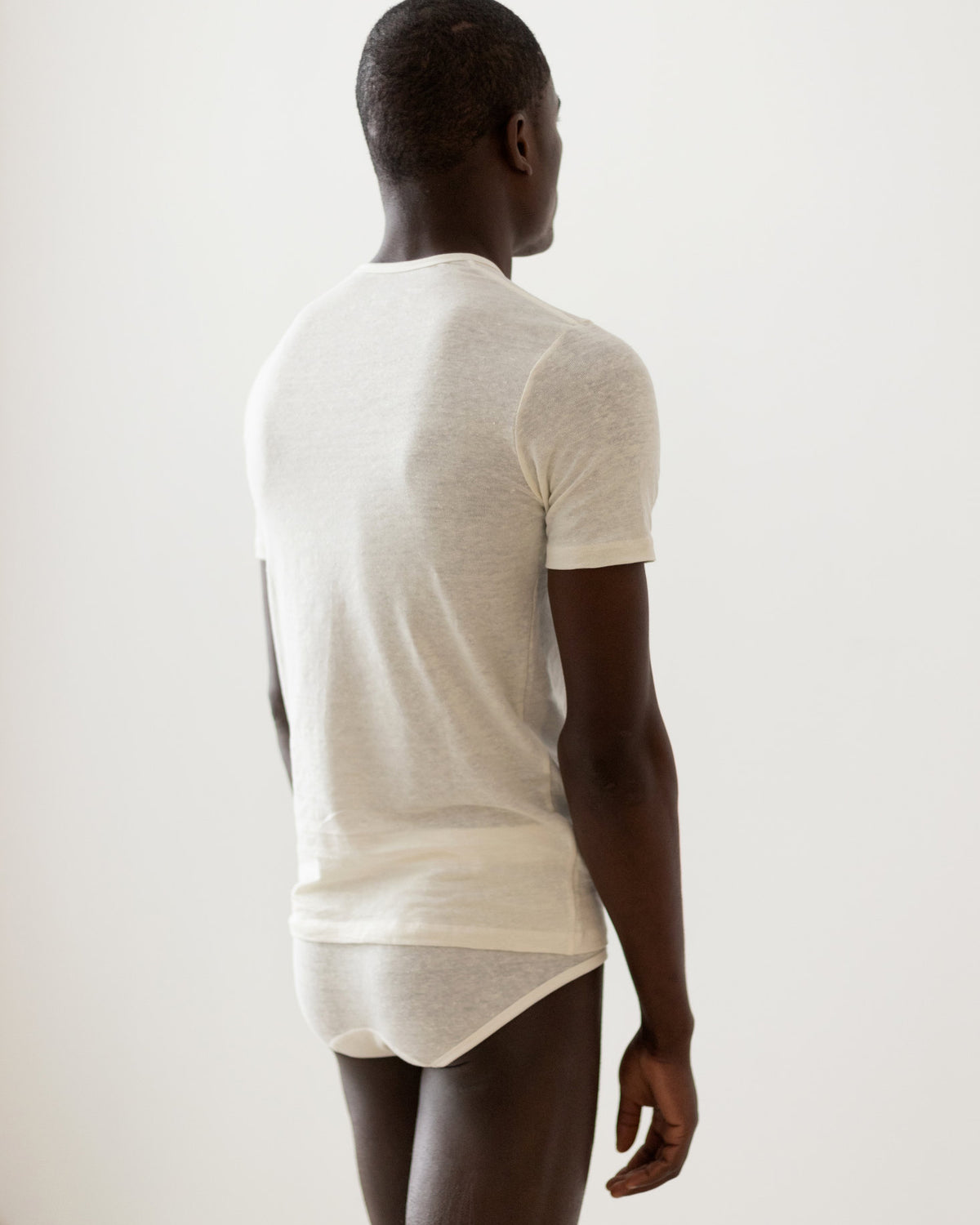 TA-CT Kern Linen T Shirt - Off White | TA-CT T Shirts | JEANSTORE