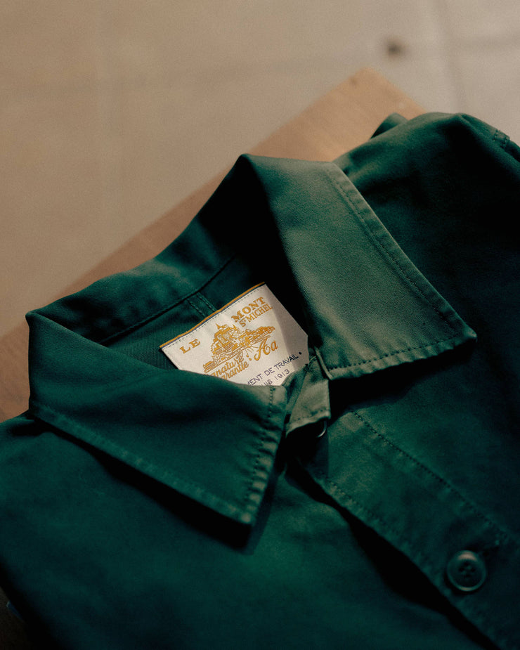 Le Mont St Michel Moleskin Authentic Work Jacket - Forest Green | Le Mont St Michel Jackets & Coats | JEANSTORE