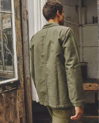 Le Mont St Michel Moleskin Authentic Work Jacket - Khaki | Le Mont St Michel Jackets & Coats | JEANSTORE