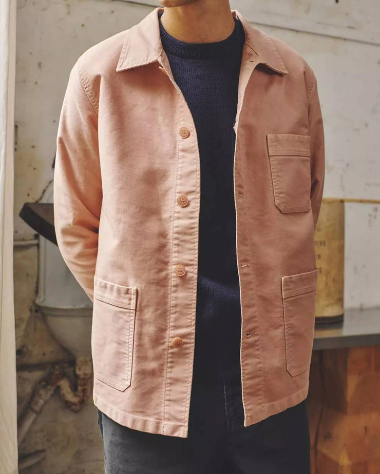 Le Mont St Michel Moleskin Authentic Work Jacket - Ash Pink | Le Mont St Michel Jackets & Coats | JEANSTORE