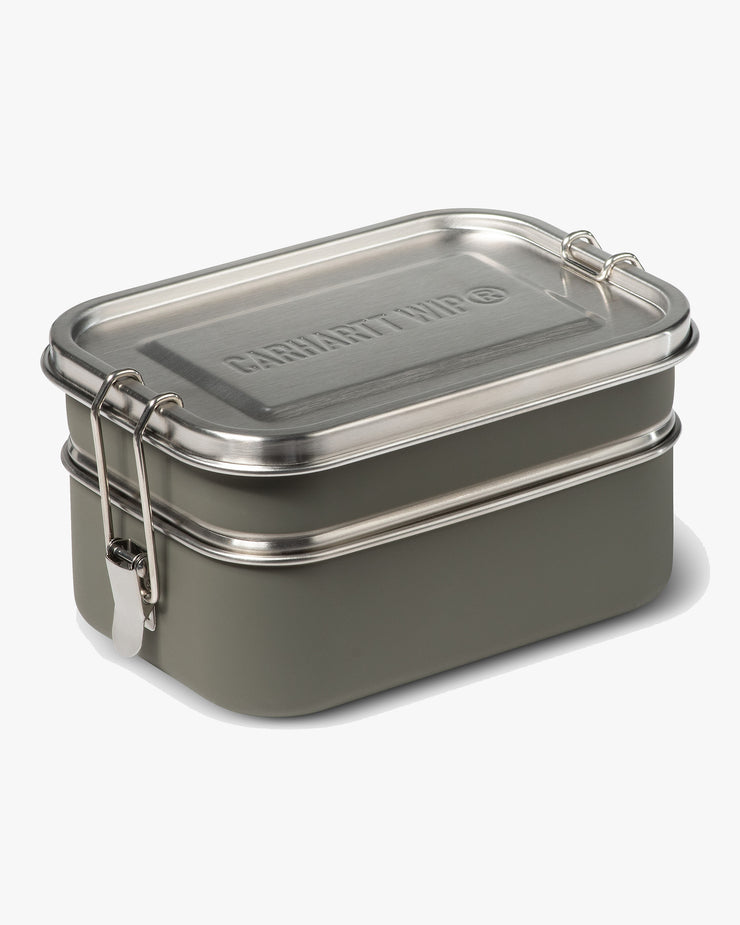 Carhartt WIP Stainless Steel Tour Lunch Box - Smoke Green