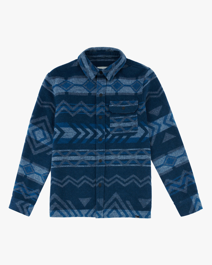 Penfield Geo Brushed Shirt - Blue Wing Teal