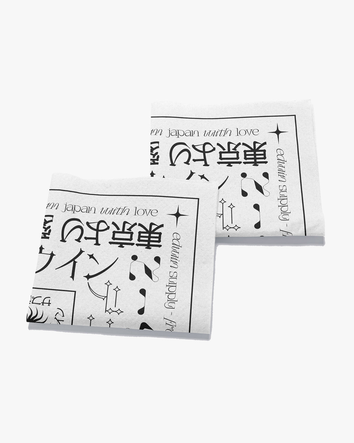 Edwin Napkins - White / Black