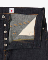 Edwin Made In Japan Regular Straight Mens Jeans - 13.5oz Kaihara Dark Pure Indigo Rainbow Selvage Denim / Blue Unwashed | Edwin Jeans | JEANSTORE