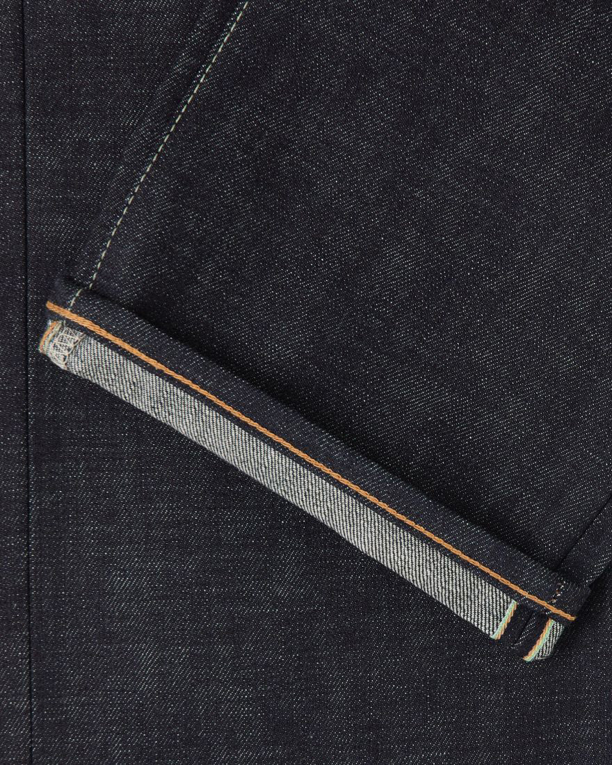 Edwin Made In Japan Regular Straight Mens Jeans - 13.5oz Kaihara Dark Pure Indigo Rainbow Selvage Denim / Blue Unwashed | Edwin Jeans | JEANSTORE