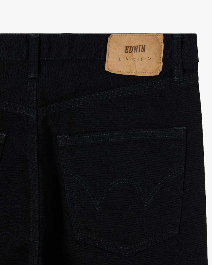 Edwin Made In Japan Regular Straight Mens Jeans - 13oz Kaihara Right Hand Denim / Black Unwashed