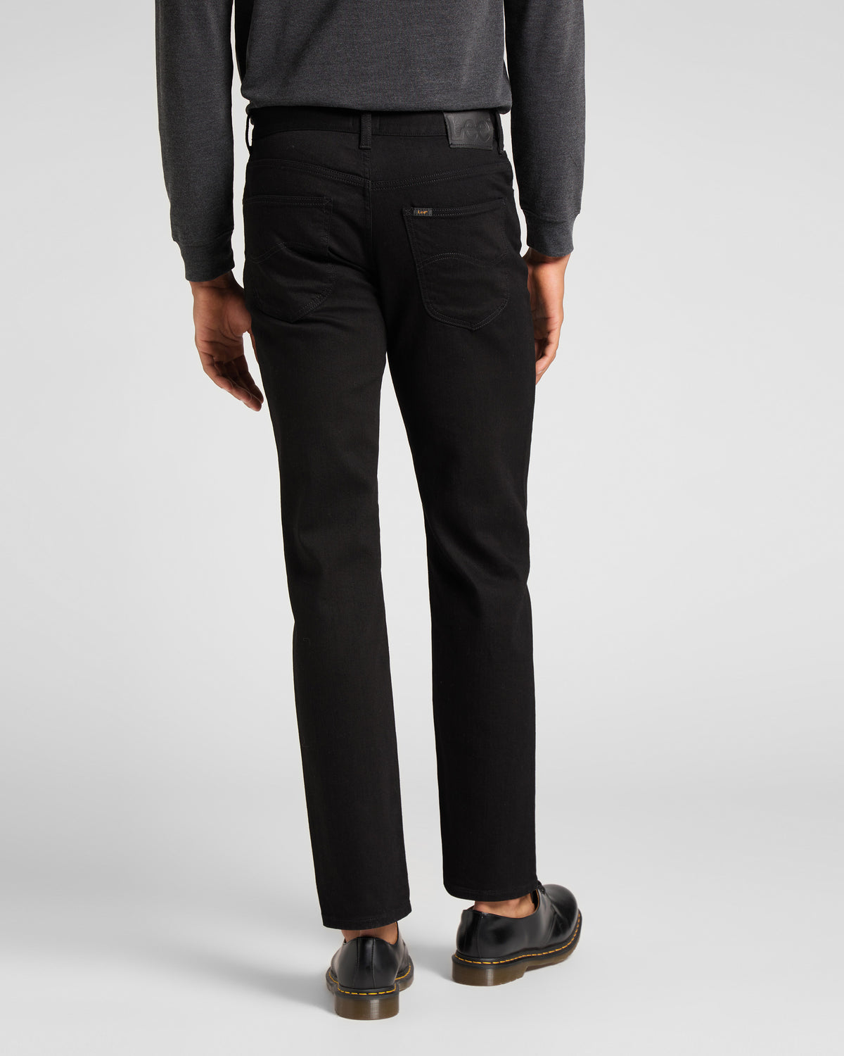 Lee Brooklyn Straight Regular Fit Mens Jeans - Clean Black | Lee Jeans | JEANSTORE