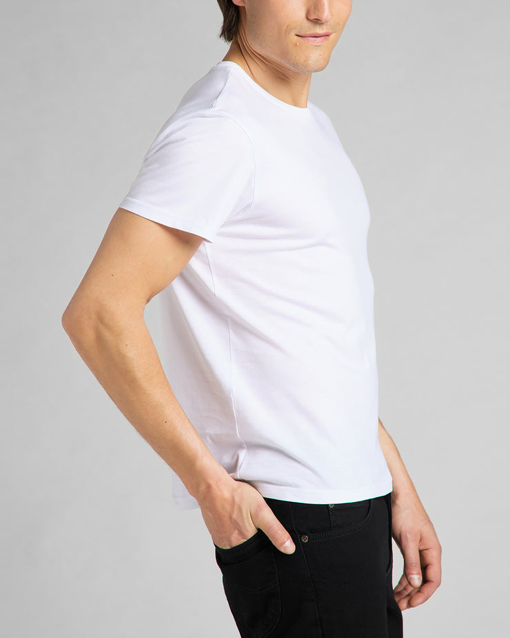 Lee Twin Pack Crew Tees - White | Lee T Shirts | JEANSTORE