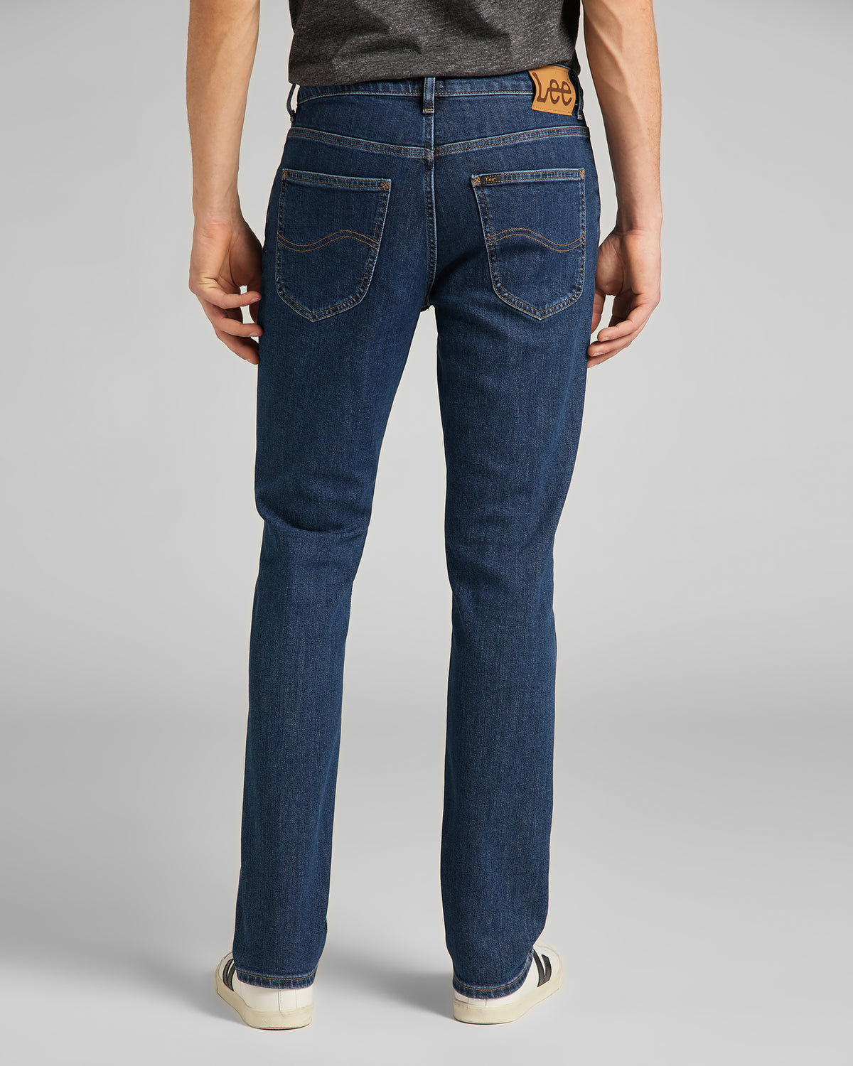 Lee Brooklyn Straight Regular Fit Mens Jeans - Dark Stonewash | Lee Jeans | JEANSTORE