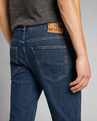 Lee Brooklyn Straight Regular Fit Mens Jeans - Dark Stonewash | Lee Jeans | JEANSTORE