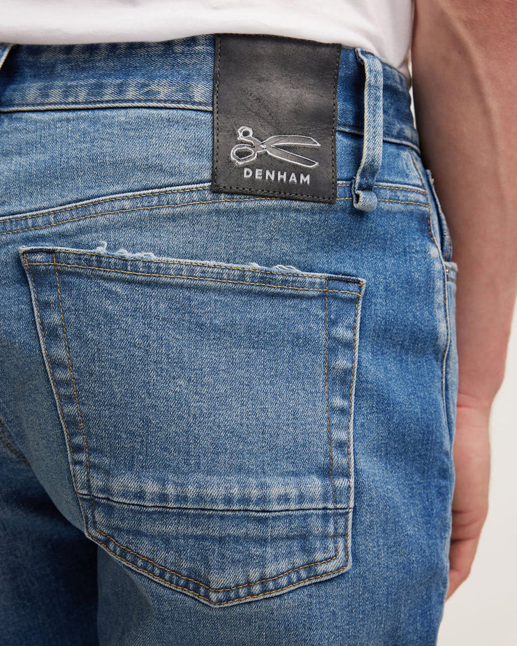 Denham Taper Relaxed Tapered Mens Jeans - SWM / Medium Stonewashed Indigo | Denham Jeans | JEANSTORE