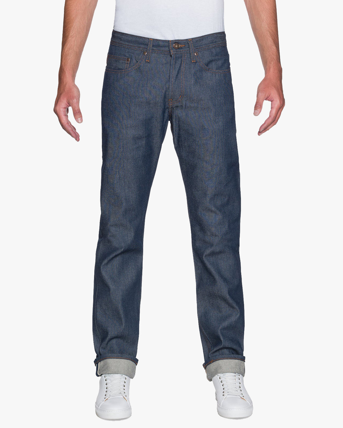 Naked & Famous Denim Weird Guy Regular Tapered Mens Jeans - Natural Indigo Selvedge | Naked & Famous Denim Jeans | JEANSTORE