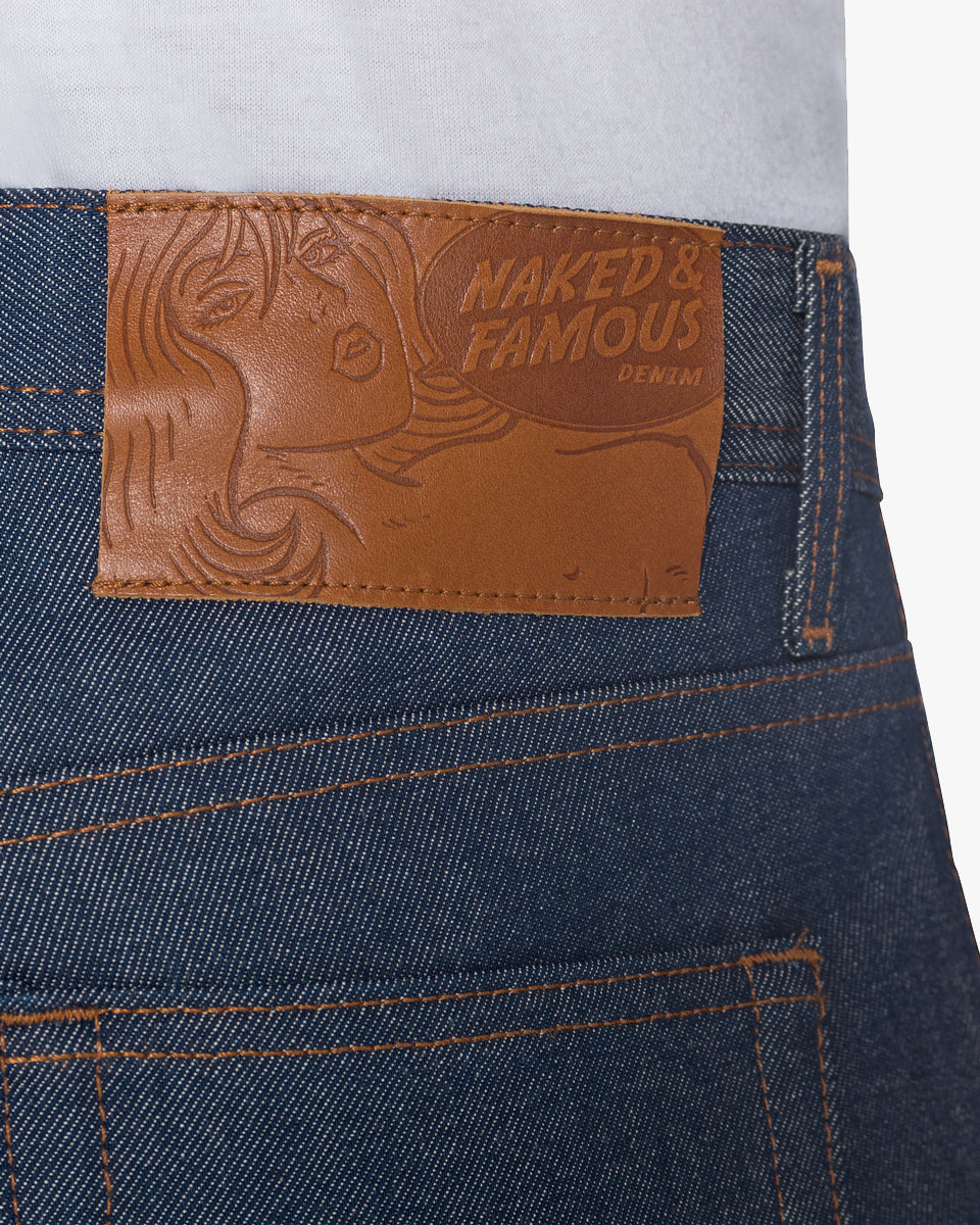 Naked & Famous Denim Weird Guy Regular Tapered Mens Jeans - Natural Indigo Selvedge | Naked & Famous Denim Jeans | JEANSTORE