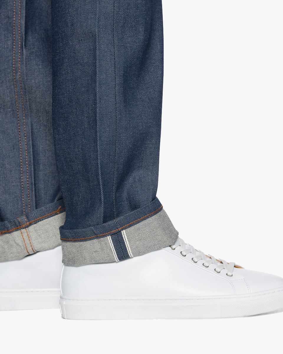 Naked & Famous Denim Weird Guy Regular Tapered Mens Jeans - Natural Indigo Selvedge | Naked & Famous Denim Jeans | JEANSTORE